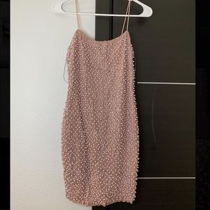 Beaded Pink Mini-Dress, BRAND NEW!